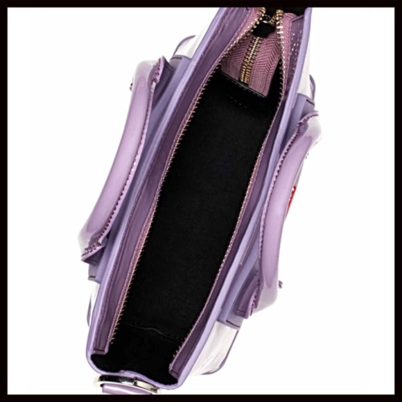 HUNTER PATENT LEATHER CROSSBODY MINI TOTE BAG - Picture 6 of 8